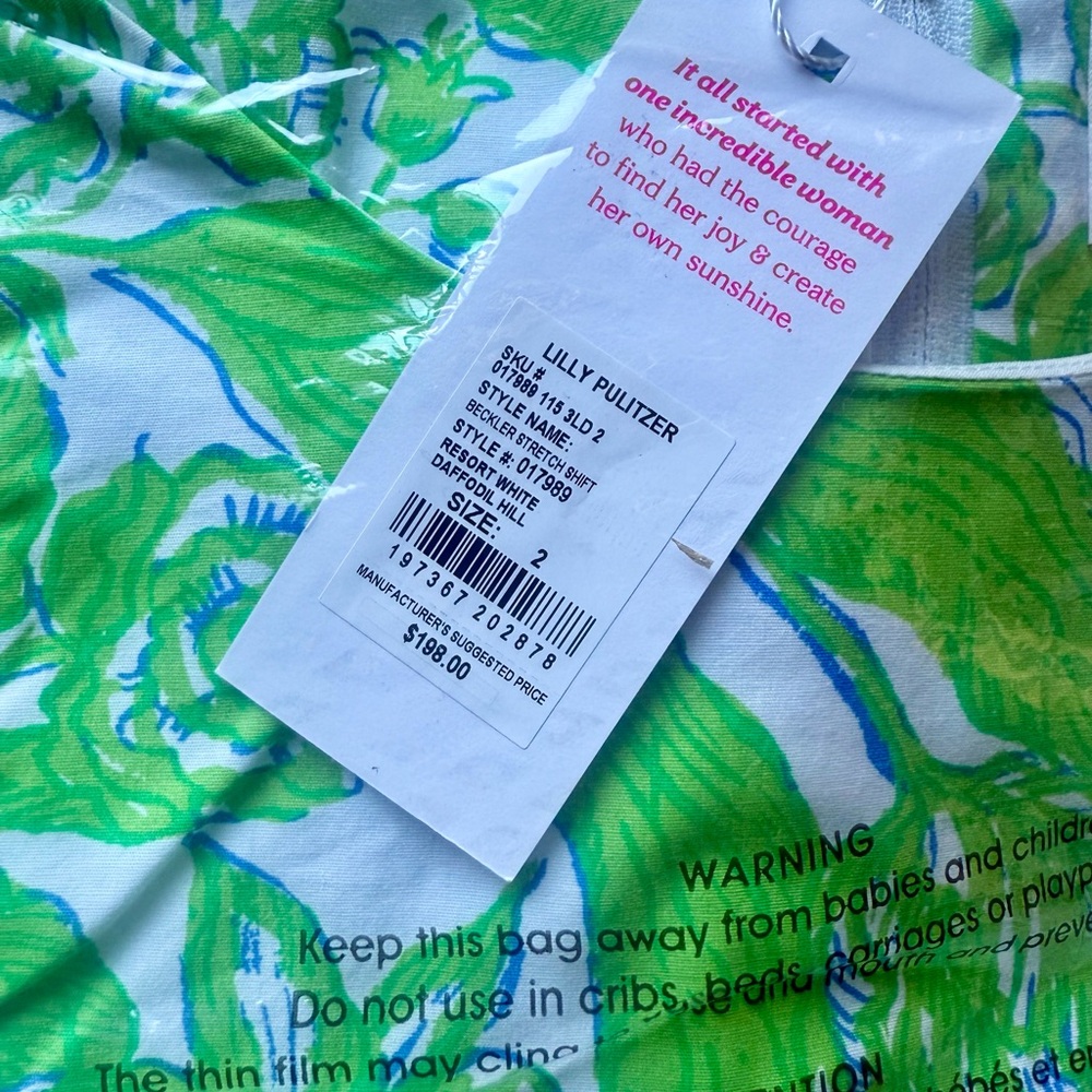 Lilly Pulitzer Beckler Shift white Label - Picture 3 of 4
